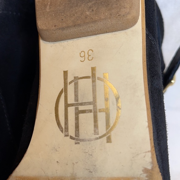 House of Harlow 1960 Hollie Black Suede Ankle Booties - Picture 8 of 15